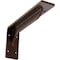 Ekena Millwork Embrey Steel Bracket, Antiqued Copper 2"W x 10"D x 4 3/4"H BKTM02X10X04EBACO - alternate 1
